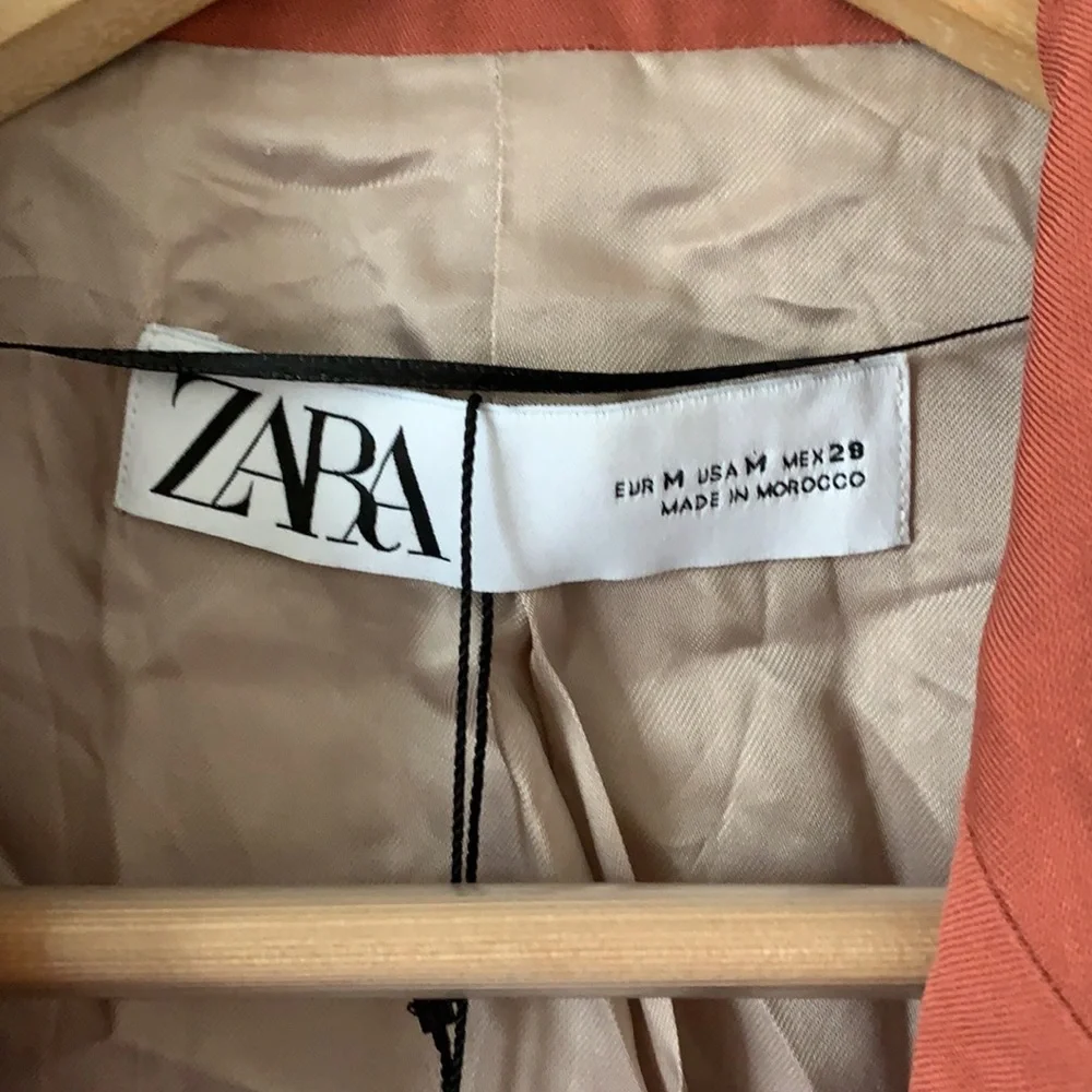 Zara Rust Blazer and Matching Culotte Skirt Set